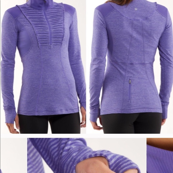 lululemon athletica Tops - Lululemon Run Your Heart Out pullover! EUC